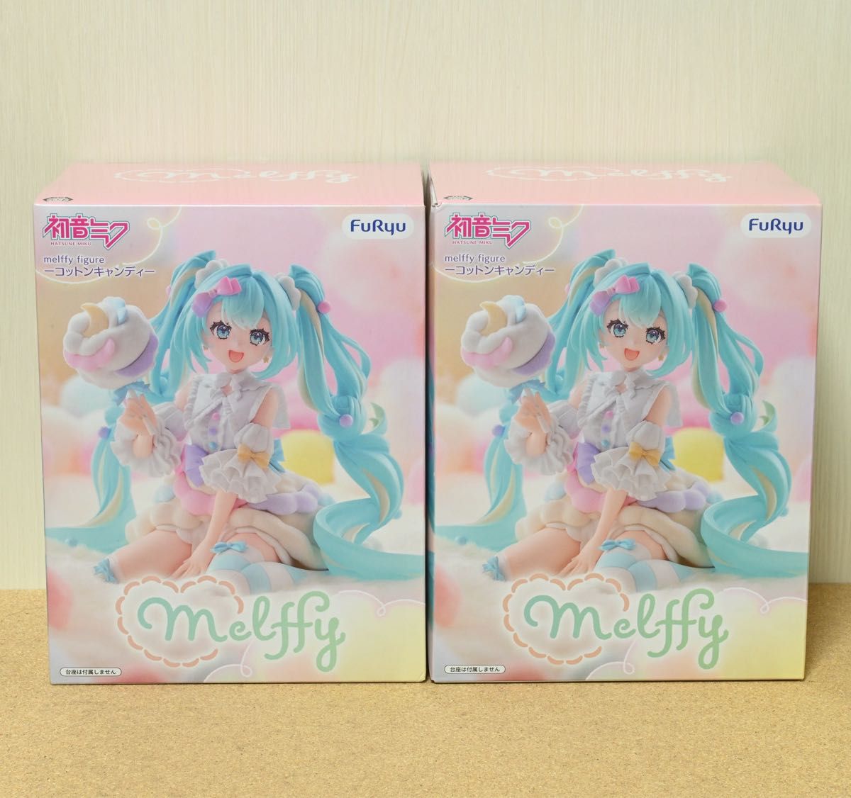 【未开封纸箱发货】初音未来 melffy 手办 棉花糖果 手办 2个套装
