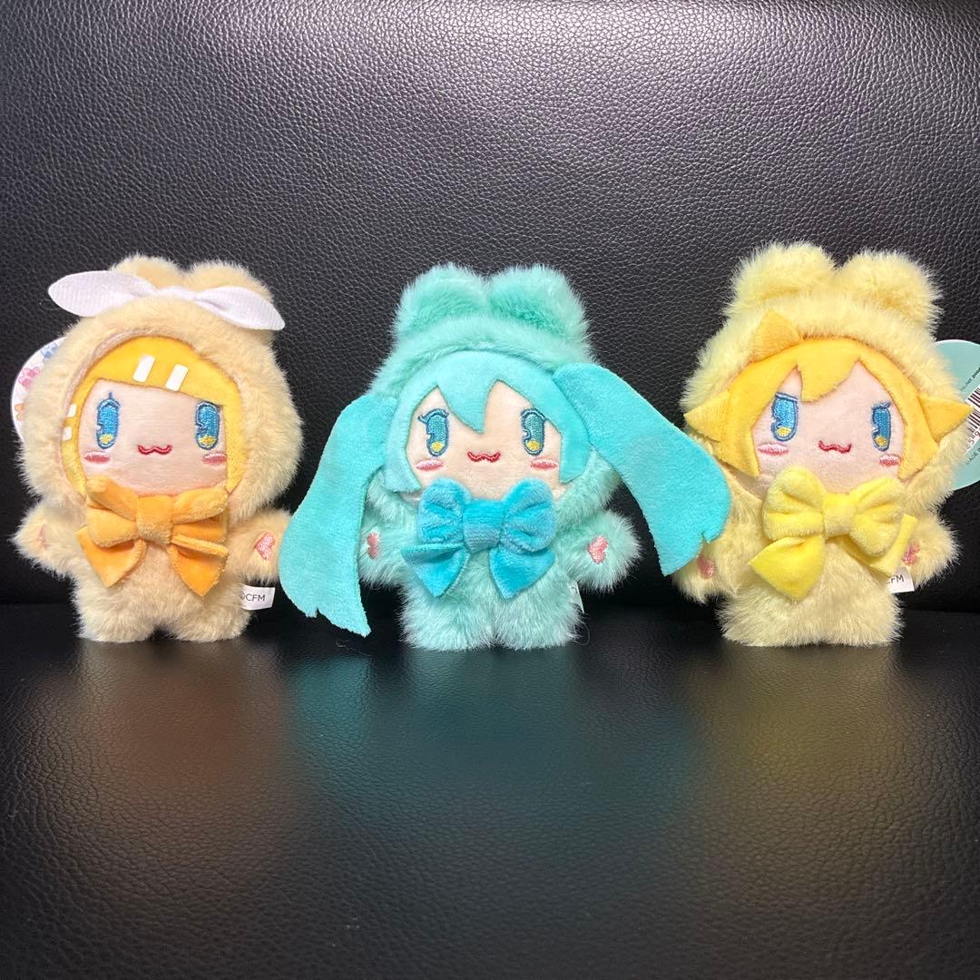 初音未来 镜音铃 镜音连 毛绒玩具 钥匙扣 三件套 CanDo