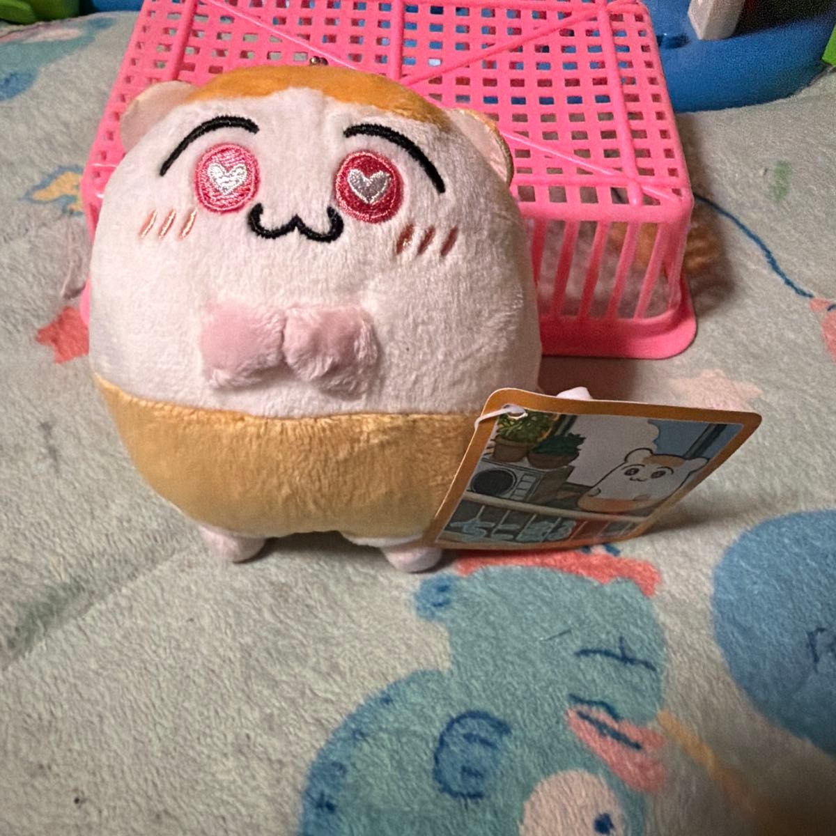 Chikomaru plush toy, heart-eyed mascot