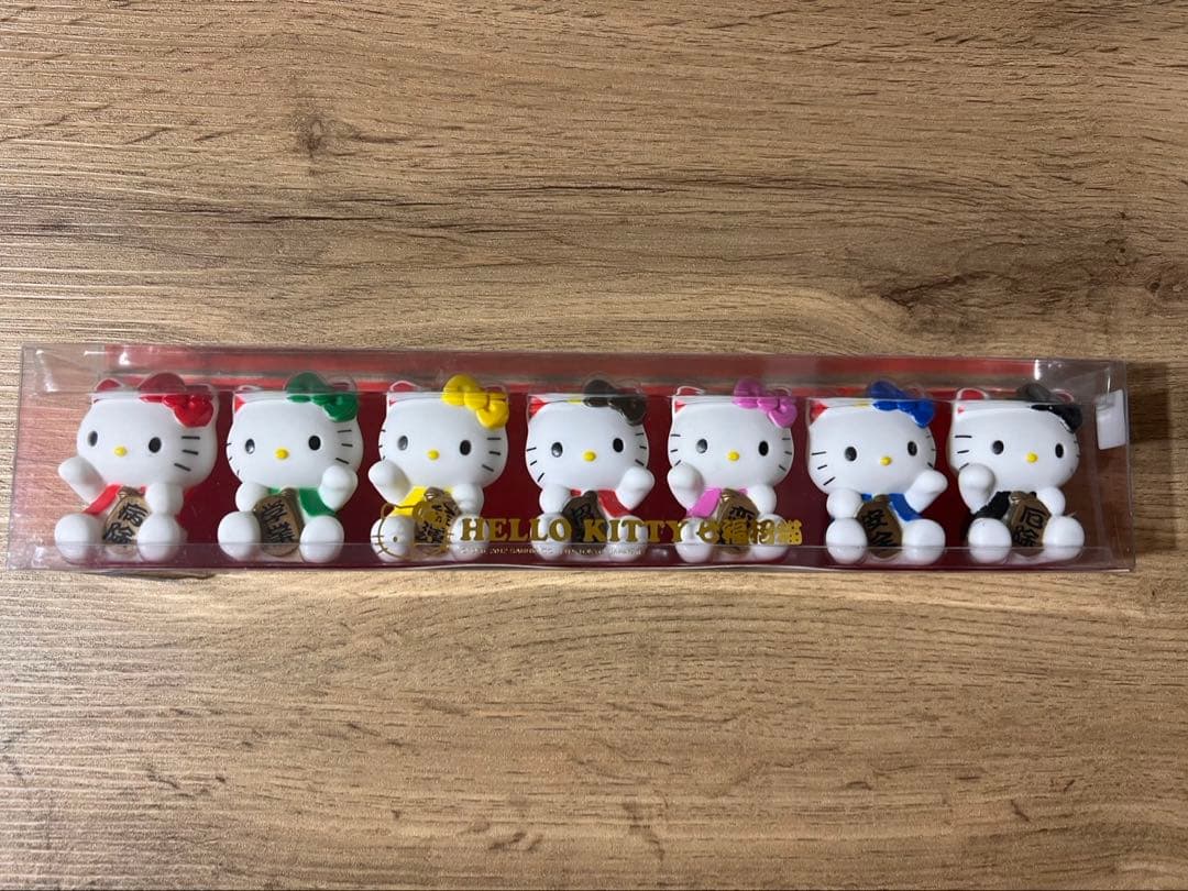 HELLO KITTY Lucky Cat Mascot Set of 7 Sanrio