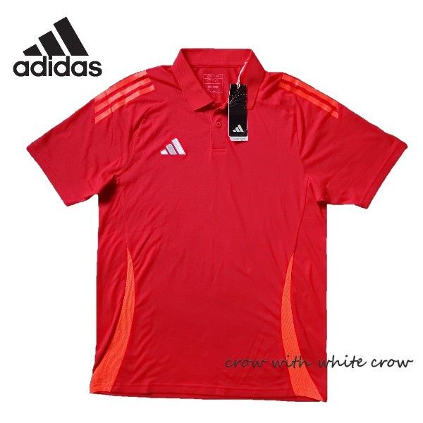 M□全新 阿迪达斯（adidas）TIRO24 竞技款 短袖Polo衫 HAP53 红色 运动服 建议零售价5,500日元
