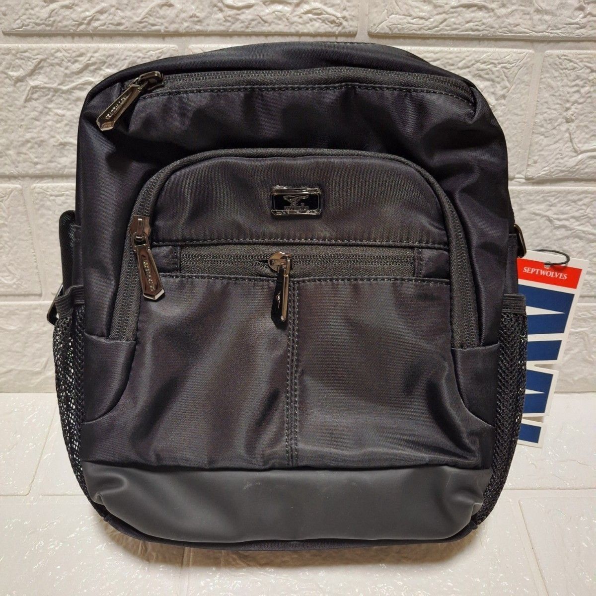 SEPTWOLVES ショルダーバッグ メッセンジャーバッグ ブラック