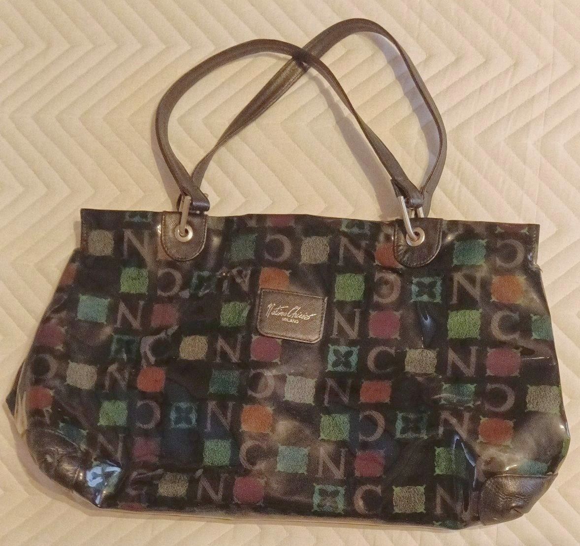 Nattino Chierici MILANO Enamel-Style Handbag Tote Bag