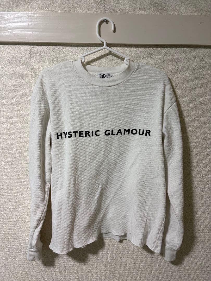 HYSTERIC GLAMOUR 华夫格 长袖T恤 白色 S