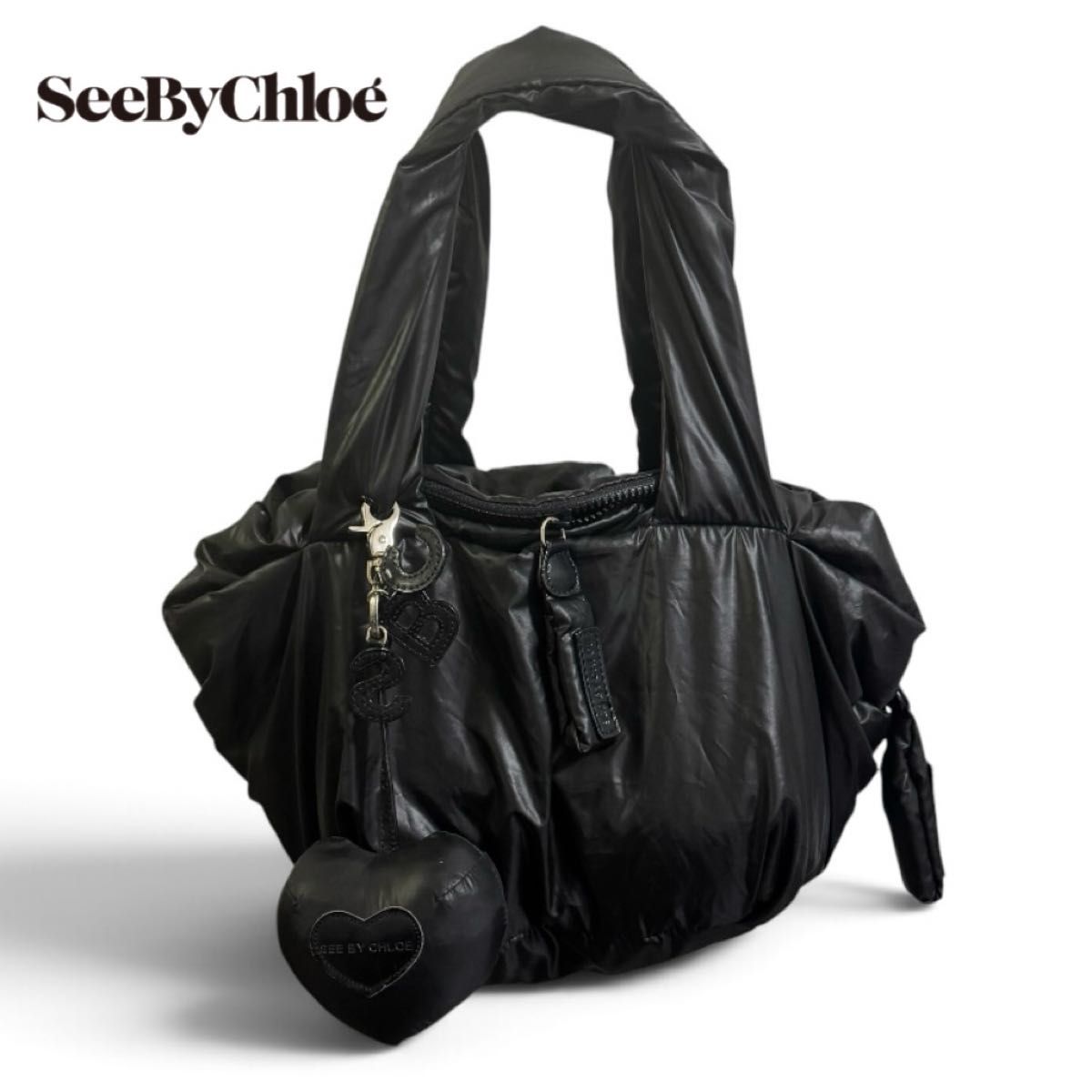 SEE BY CHLOE 希比克洛伊 尼龙包 手提包 黑色 See By Chloe 乔伊莱德 黑色