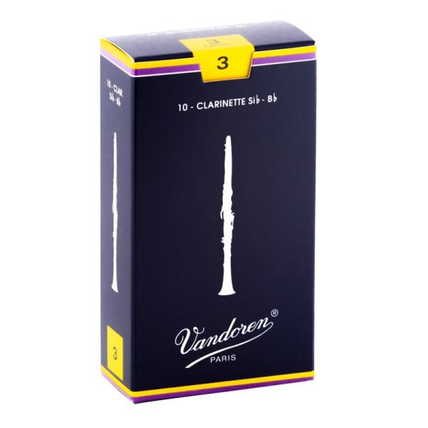 VANDOREN 《硬度:3》B♭单簧管用哨片 巴德伦 传统款(蓝盒)【快递配送】【正规进口商品】