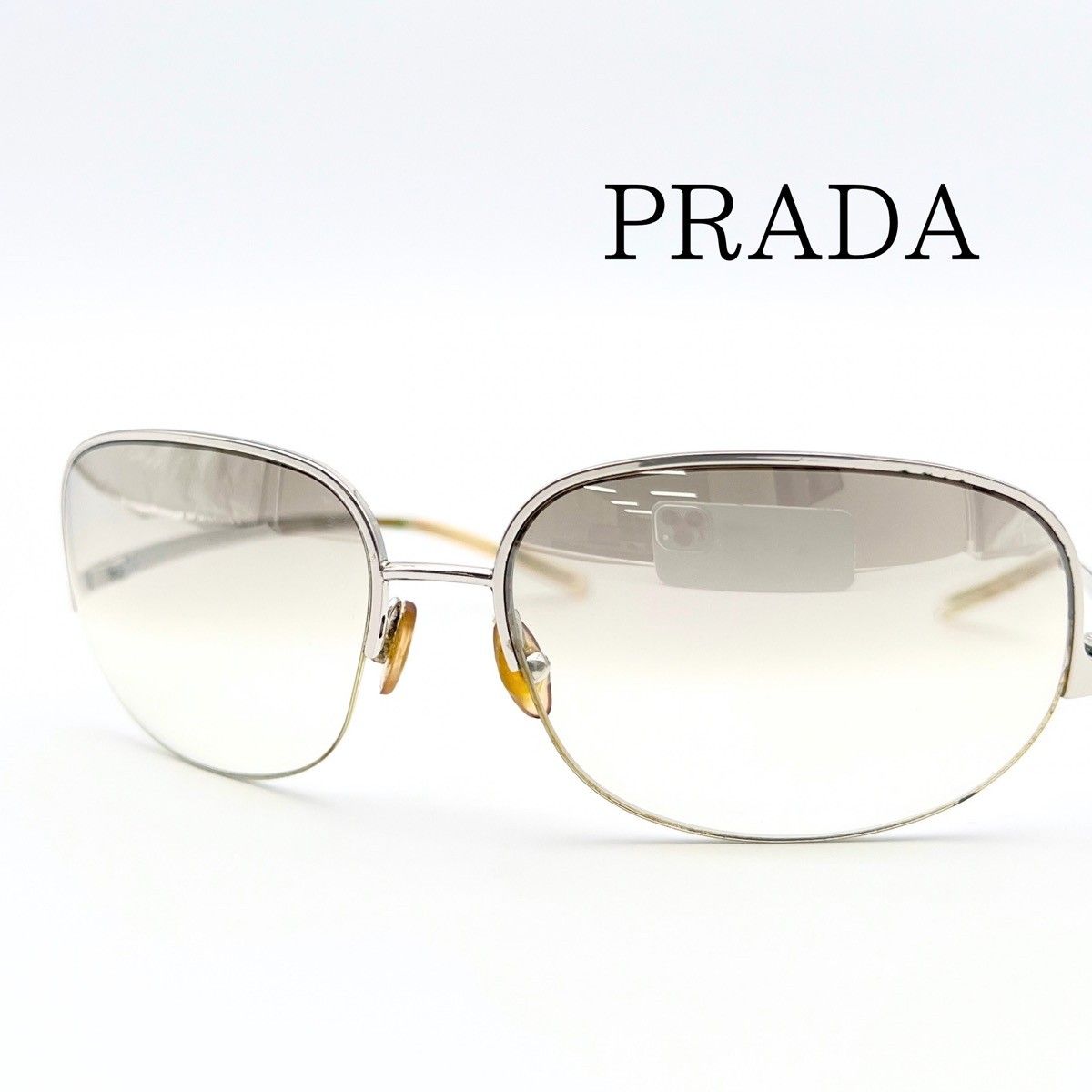 普拉达 PRADA SPR 57D 1BC-7P1 太阳镜 眼镜 男士 女士 银色系