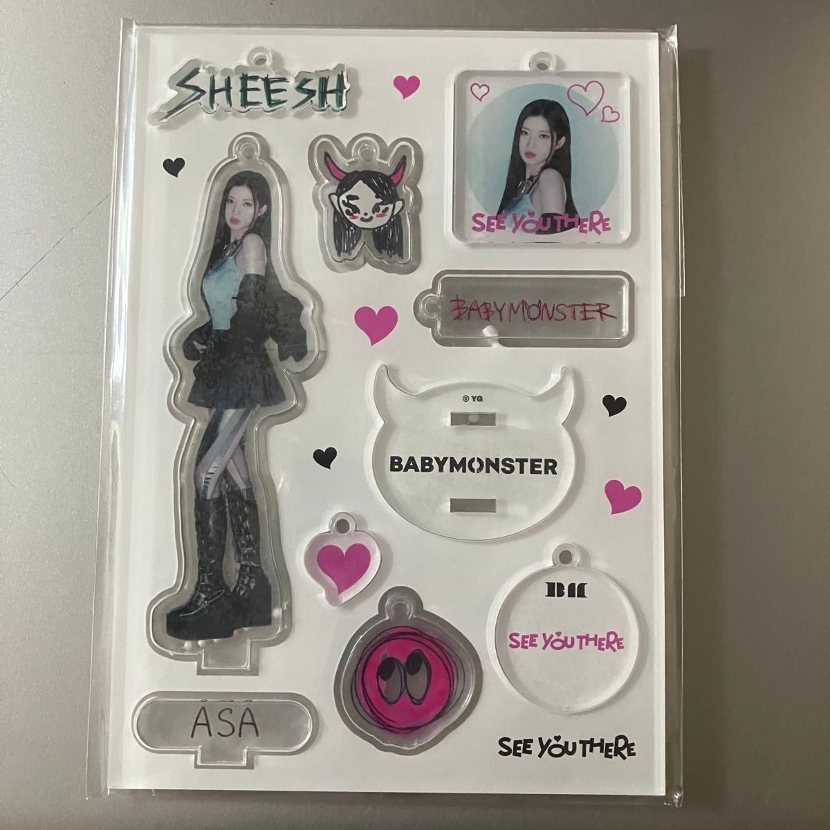 【全新未拆封】BABYMONSTER SEEYOUTHERE 立体钥匙扣 阿萨
