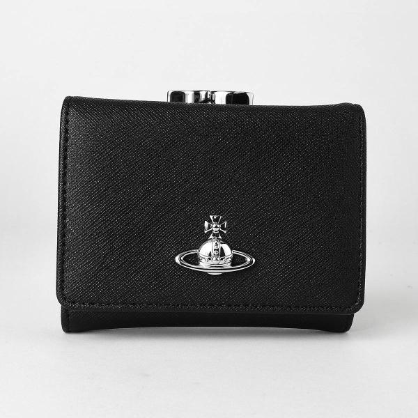 並行輸入 ヴィヴィアン ウエストウッド 3つ折り財布 Vivienne Westwood ヴィーガンレザー 5115002MW S0021 ユニセックス ブラック 黒