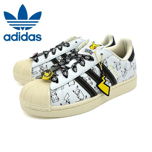 阿迪达斯 宝可梦 Superstar 2 adidas POKEMON SUPERSTAR 2 KI2857 Core White 核心白 皮卡丘联名 男女同款 限量 正规授权店