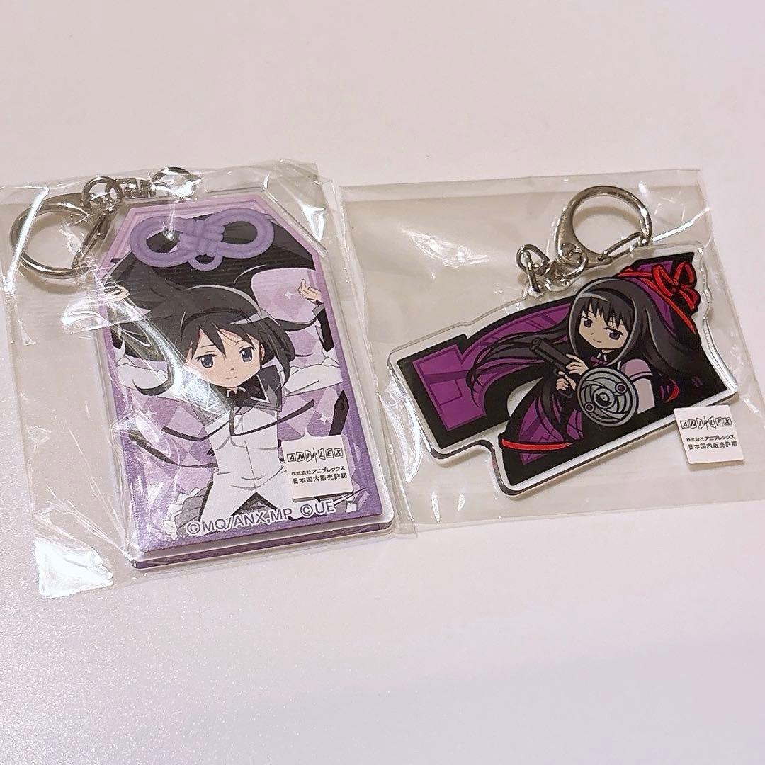 Puella Magi Madoka Magica Homura Akemi Acrylic Keychain Slot Amulet