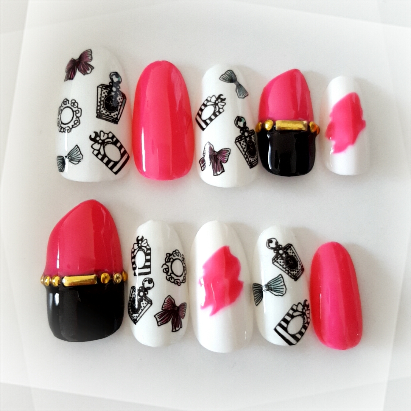 Lady Nail Tips Pink
