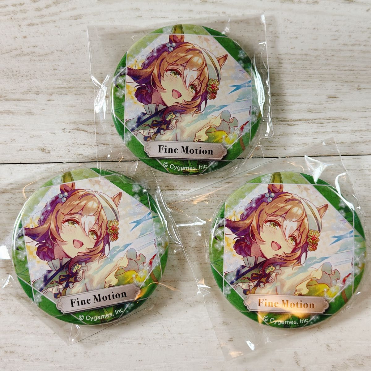 ウマ娘 プリティーダービー CANバッジ　ファインモーション　缶バッジ