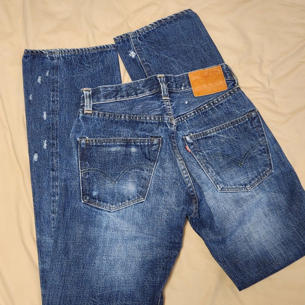 超稀有 日本未发售 美国制造 Levi's 1947 501xx BIG E 复刻版 李维斯 牛仔布 牛仔裤 二手
