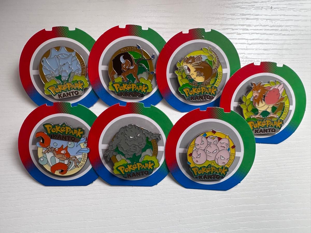 ポケパーク カントー ピンバッジ 7個セット ポケモン ピンズ