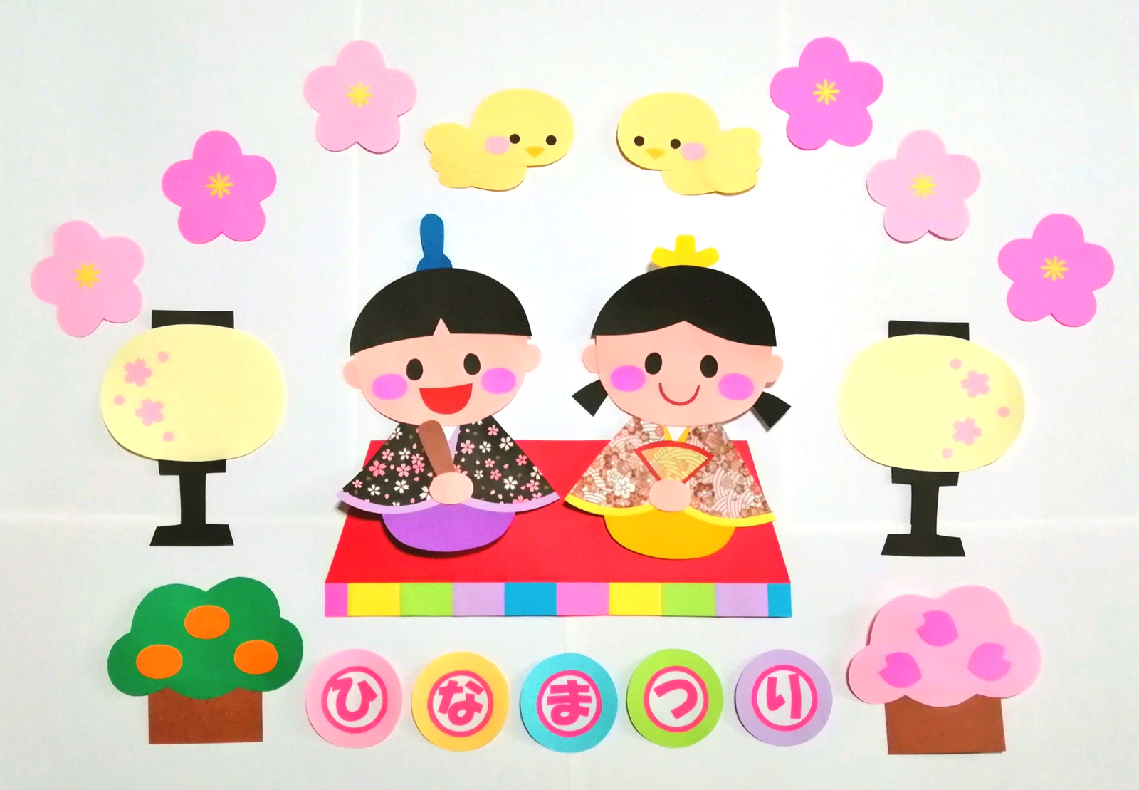 春季 雏祭 雏人偶 墙面装饰