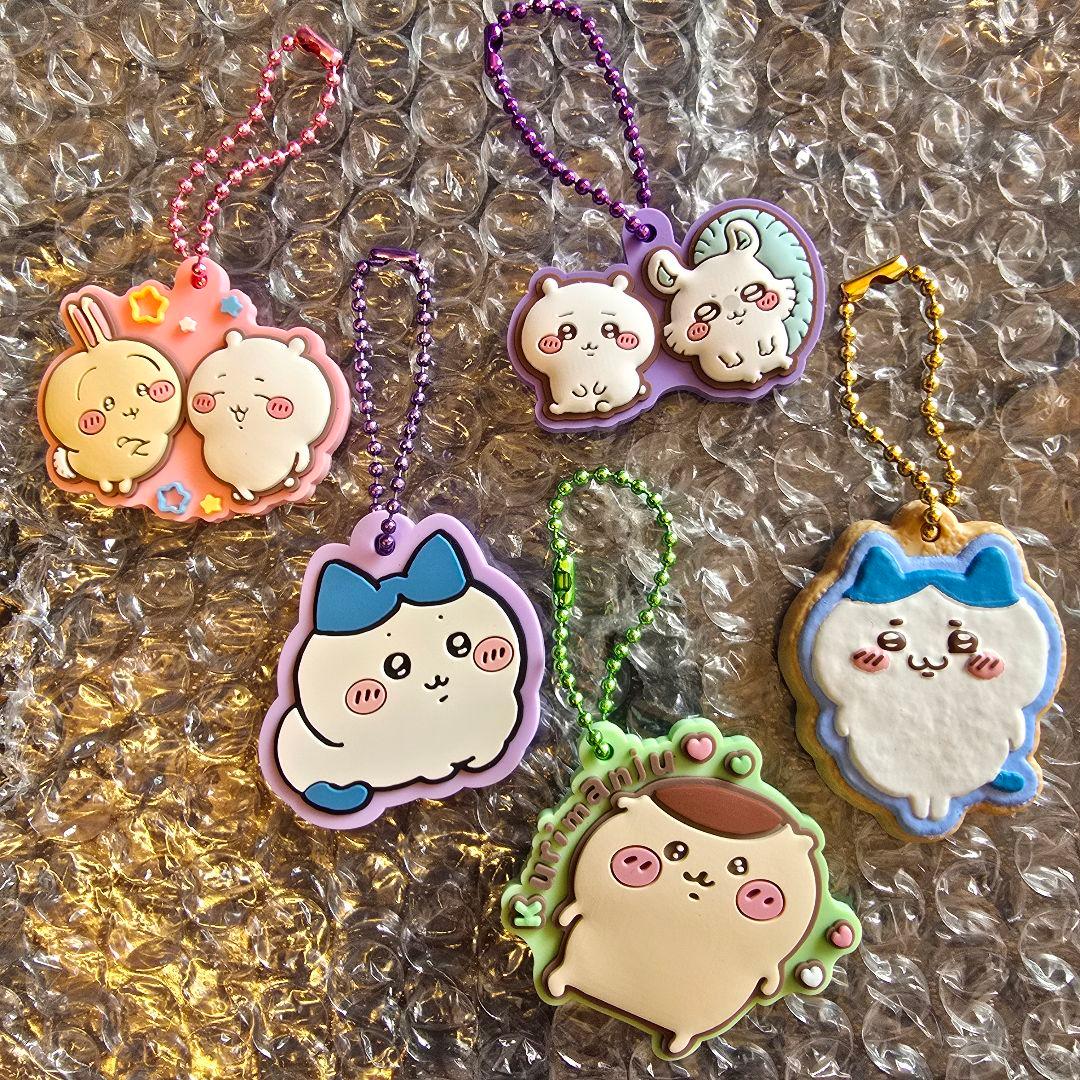 Chikawa Rubber Keychain 5-Piece Set