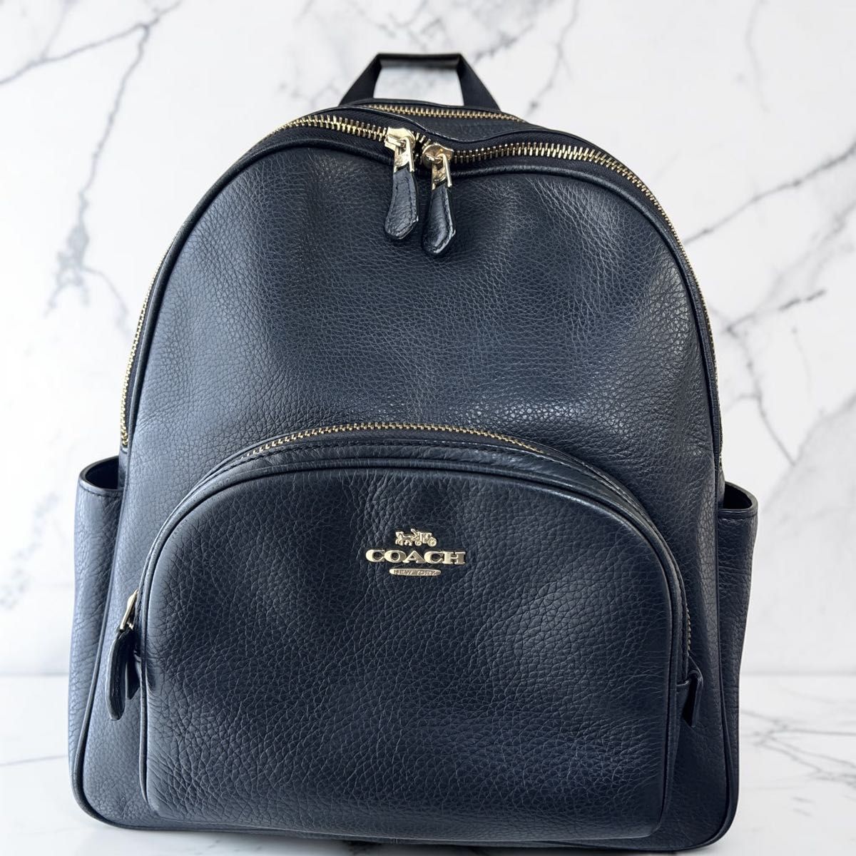 【精品】 COACH 柯尔驰 5666 外套 双肩包 皮革 背包 黑色