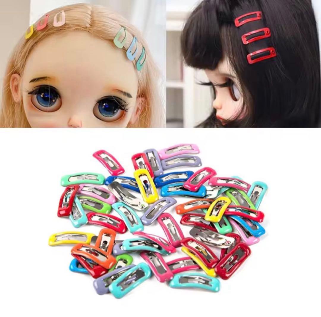 Brand New Unused Mini Hair Clips for Dolls, Colorful, 2cm, Set of 5, Dolls①