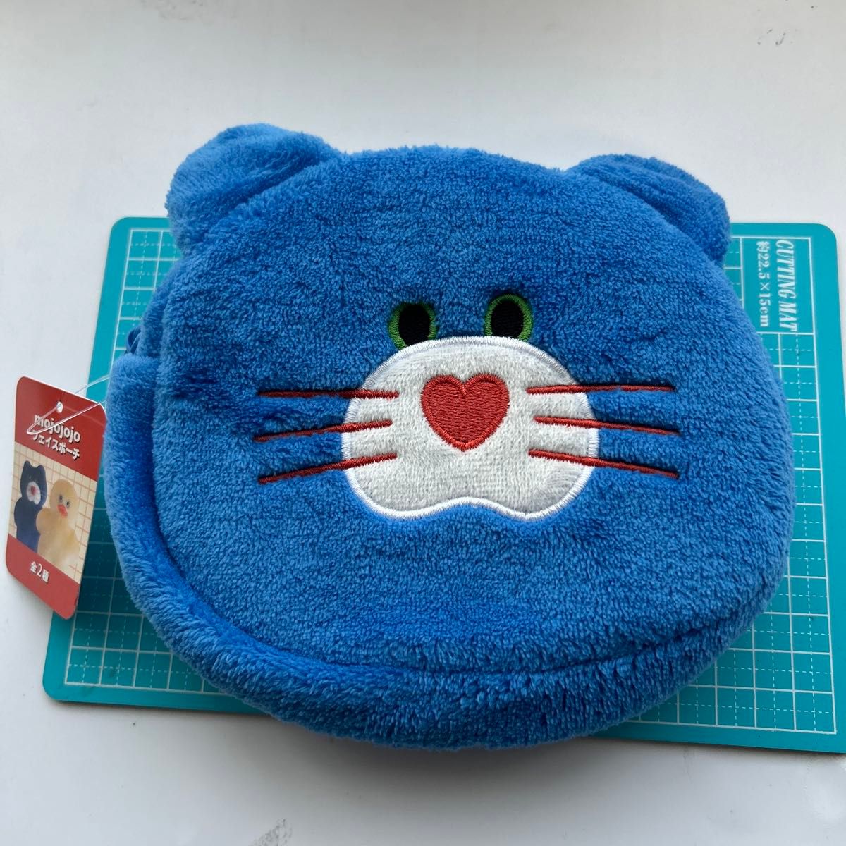 mojojojo Face Pouch Nicky Blue Cat