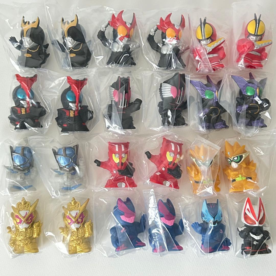 バンダイ 仮面ライダーキッズ ギーツ登場 ソフビ指人形 24個セット