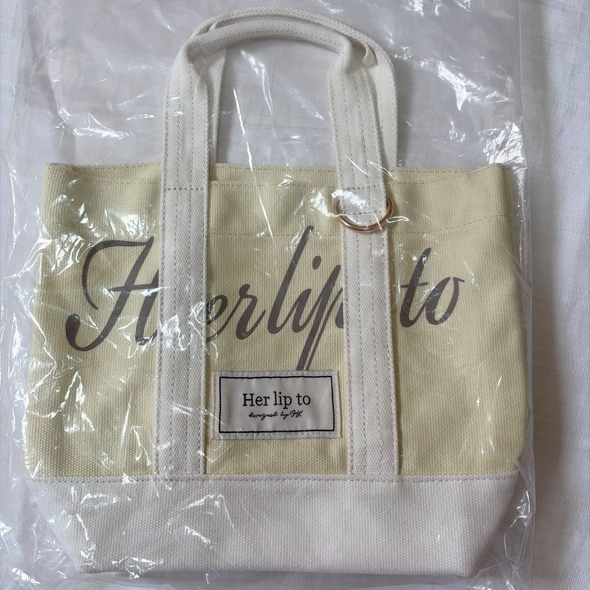 herlipto HLT Canvas Mini Tote 新宿 Lumine限定 黄色