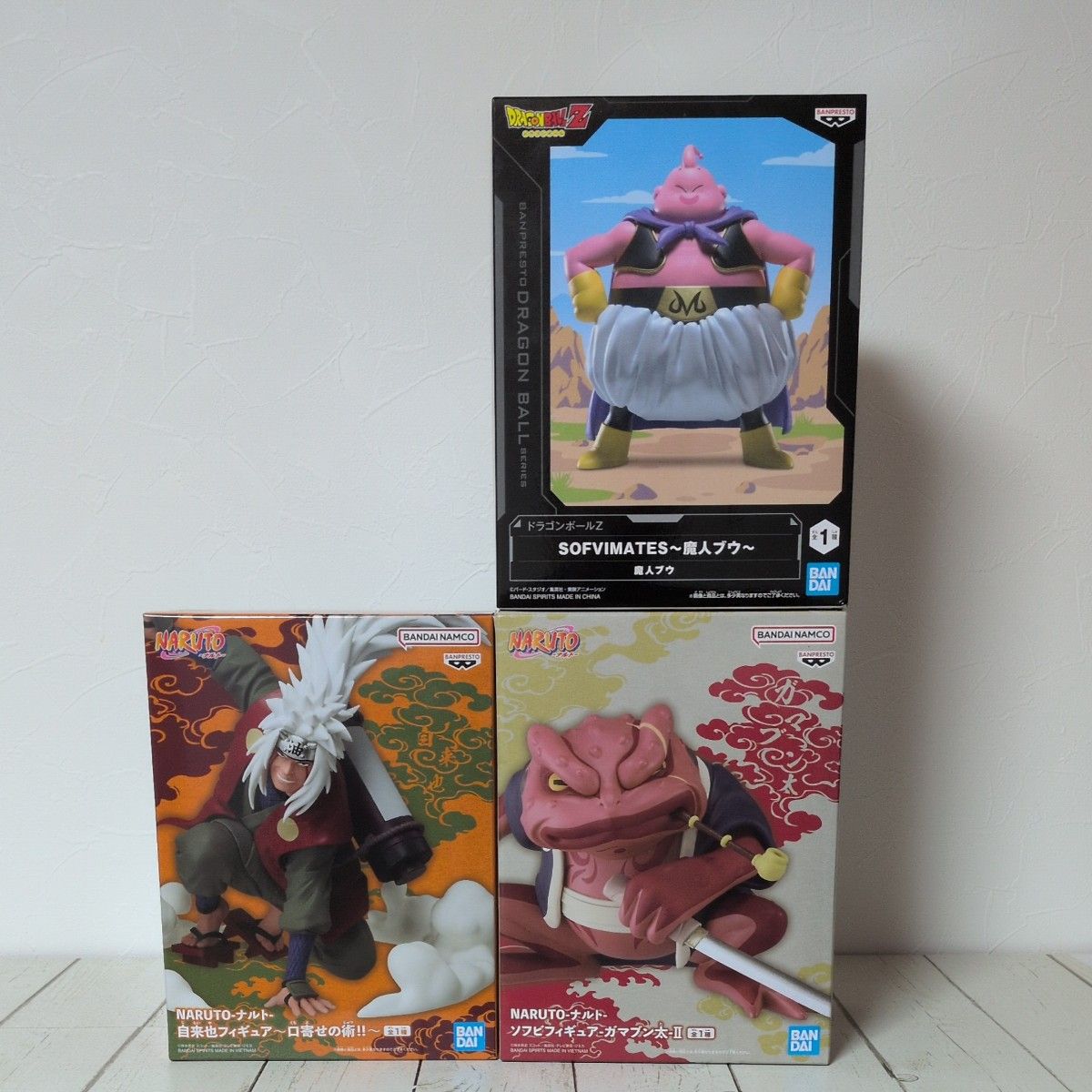 NARUTO Naruto Jiraiya Figure Gamabunta Soft Vinyl Figure Dragon Ball SOFVIMATES Majin Buu