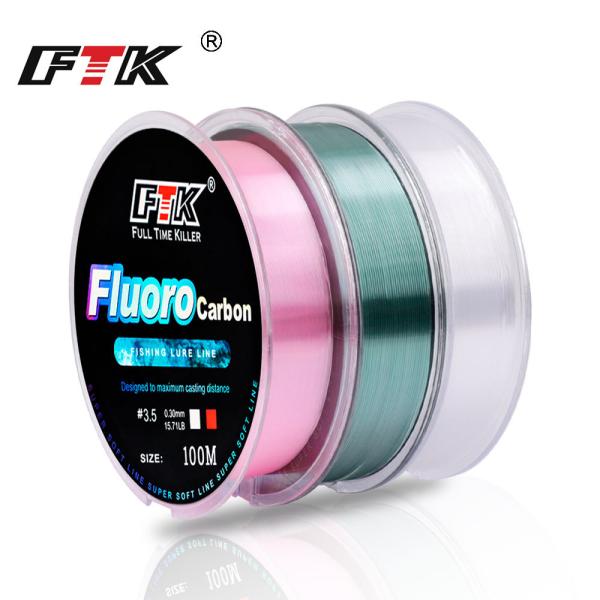 氟碳线 粉色 绿色 透明 100米 0.8号 1号 1.5号 2号 2.5号 3号 3.5号 4.5号 6号 7号 8号 100米 鱼线 钓鱼线