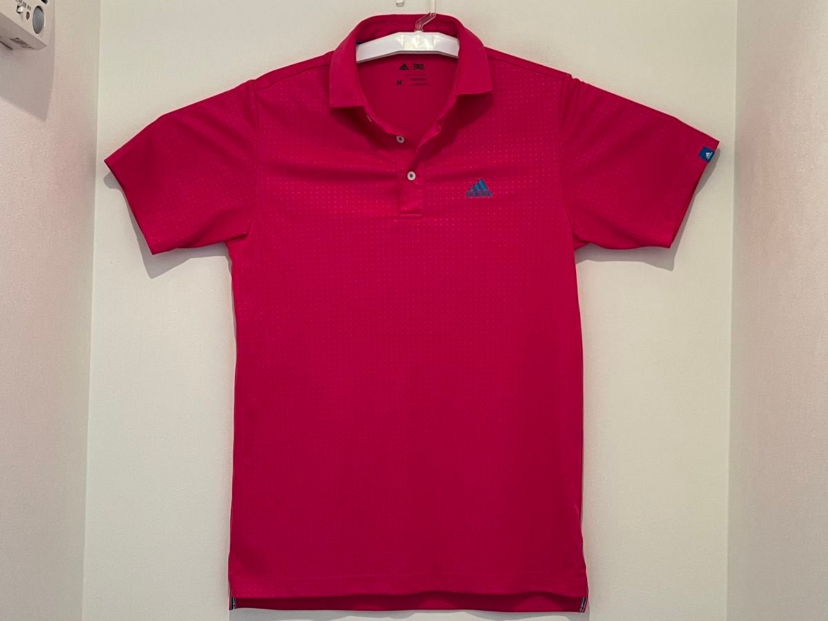 adidas GOLF 阿迪达斯 短袖 Polo衫（M码）高尔夫服装 粉色