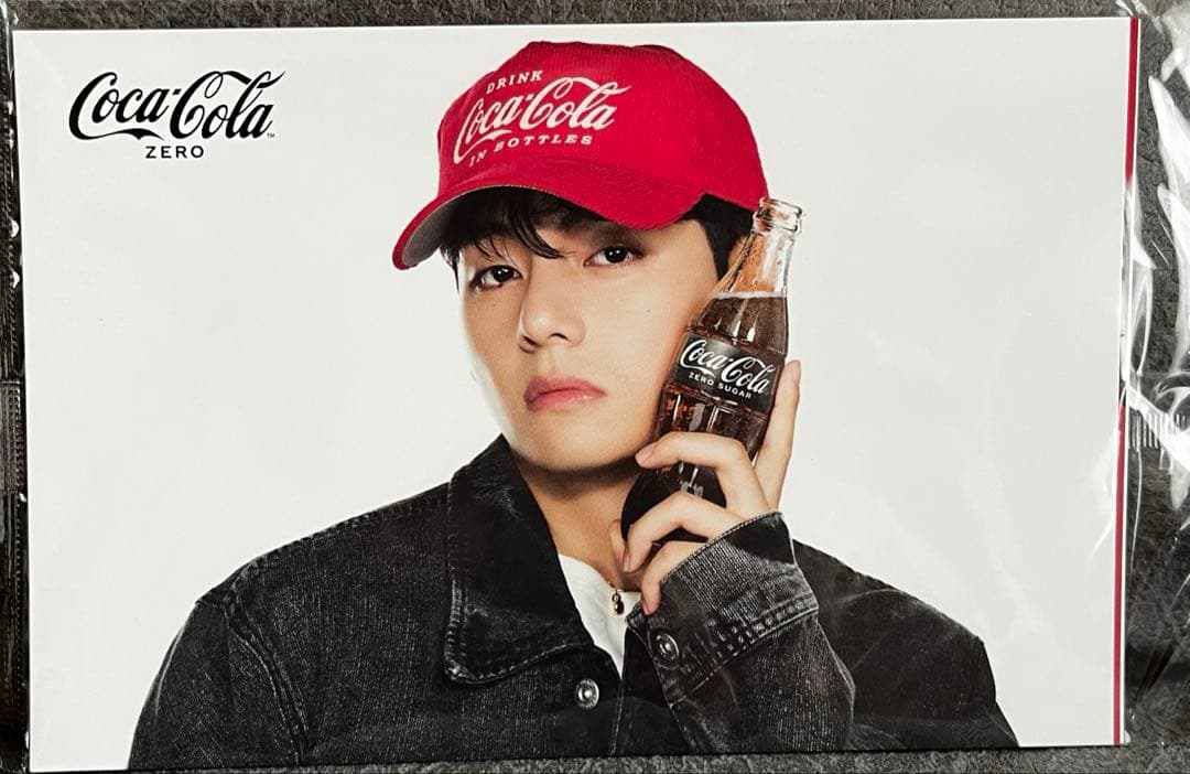 BTS V 泰民 Coca-Cola ZERO SUGAR 明信片