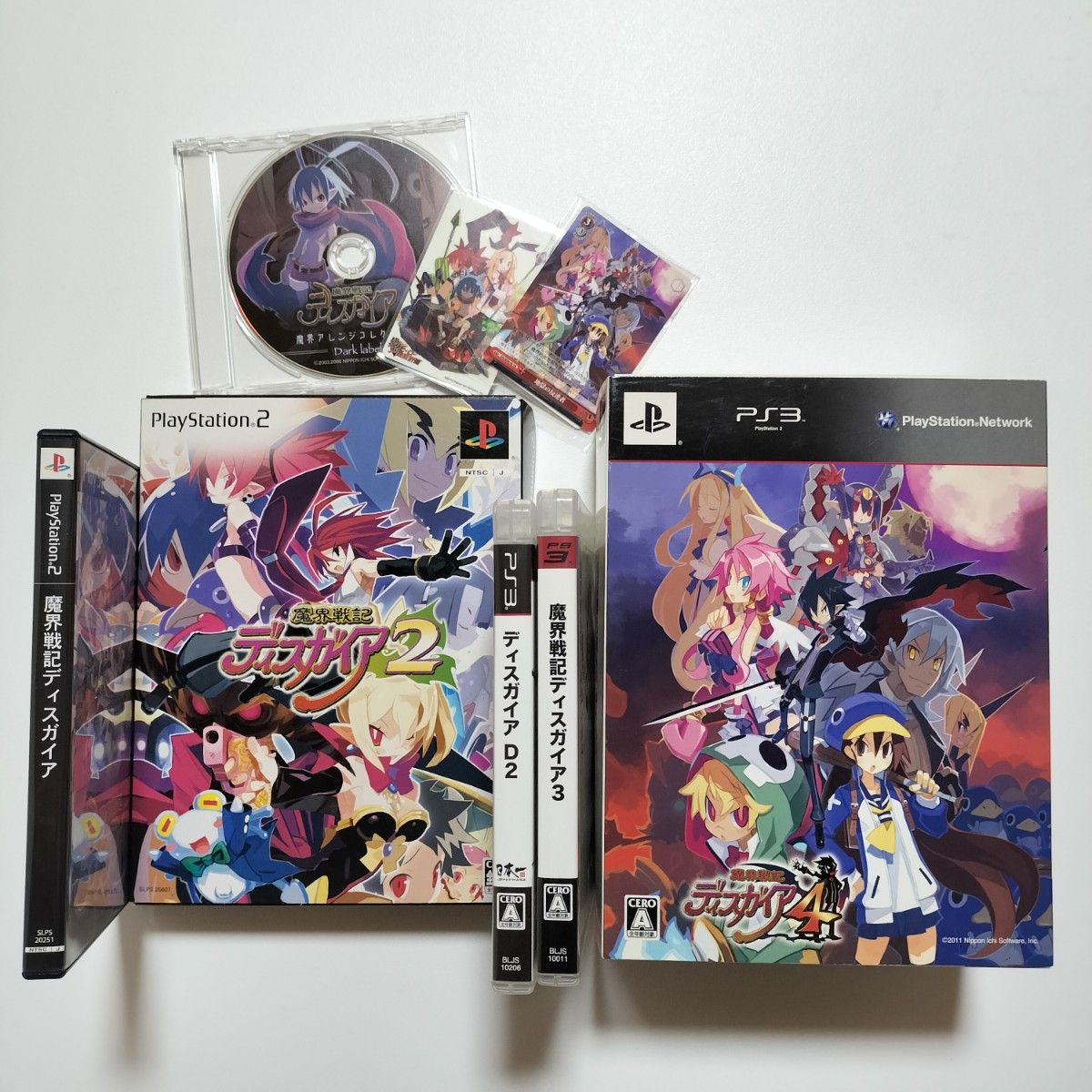 ★最终降价★ PS2&PS3软件 魔界战记Disgaea 1~4 系列合集 初回限定版 稀有