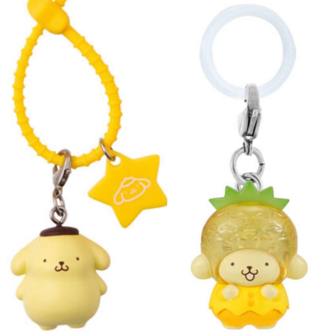 Pom Pom Purin Fruit‑Mark Accessories, Nanahoshi Colorful Charm 2‑Piece Set