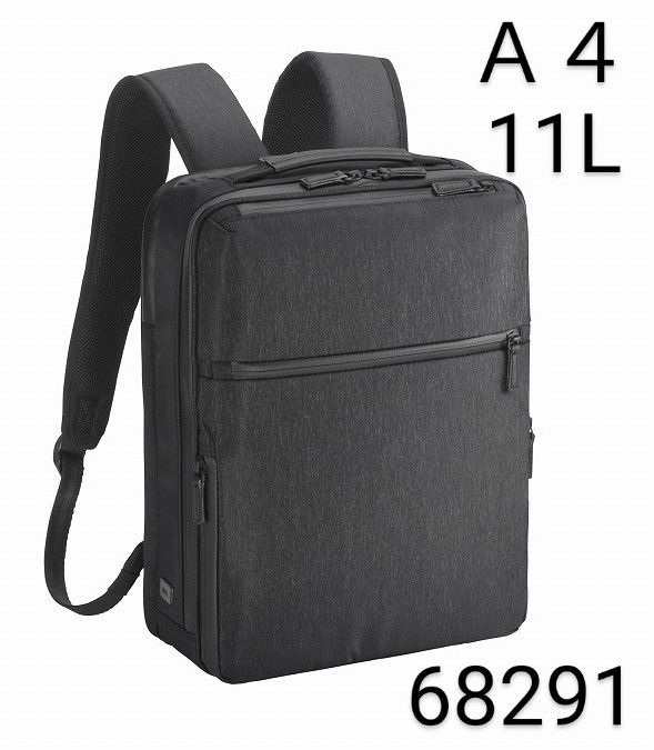 七折优惠＊专柜■ACE JEAN[Gadgetable Heather 2]商务双肩包 A4规格 11升 黑色*混色■28,600日元 68291