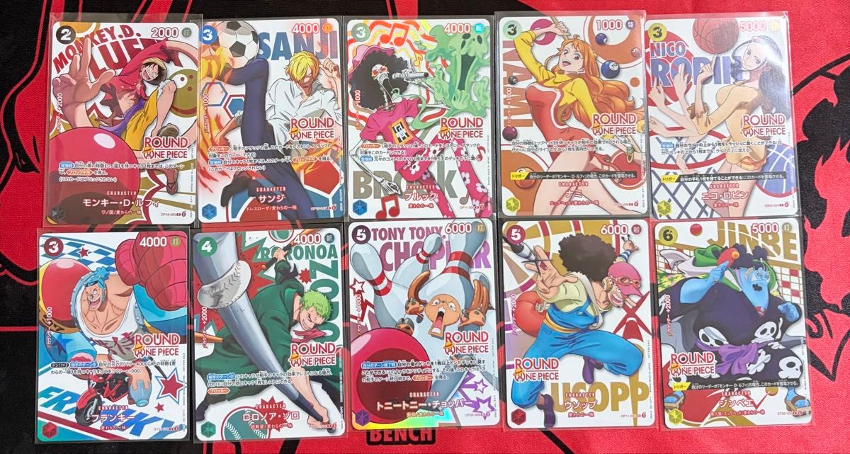 《ONE PIECE》卡牌游戏 Round1限定促销卡 10种全套