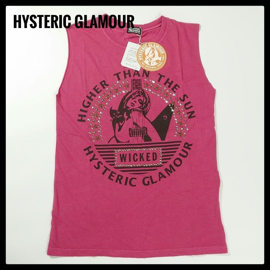 未使用 ヒステリック グラマー ノースリーブ ギターガール スタッズ Y2K Hysteric Glamour ヒスガール