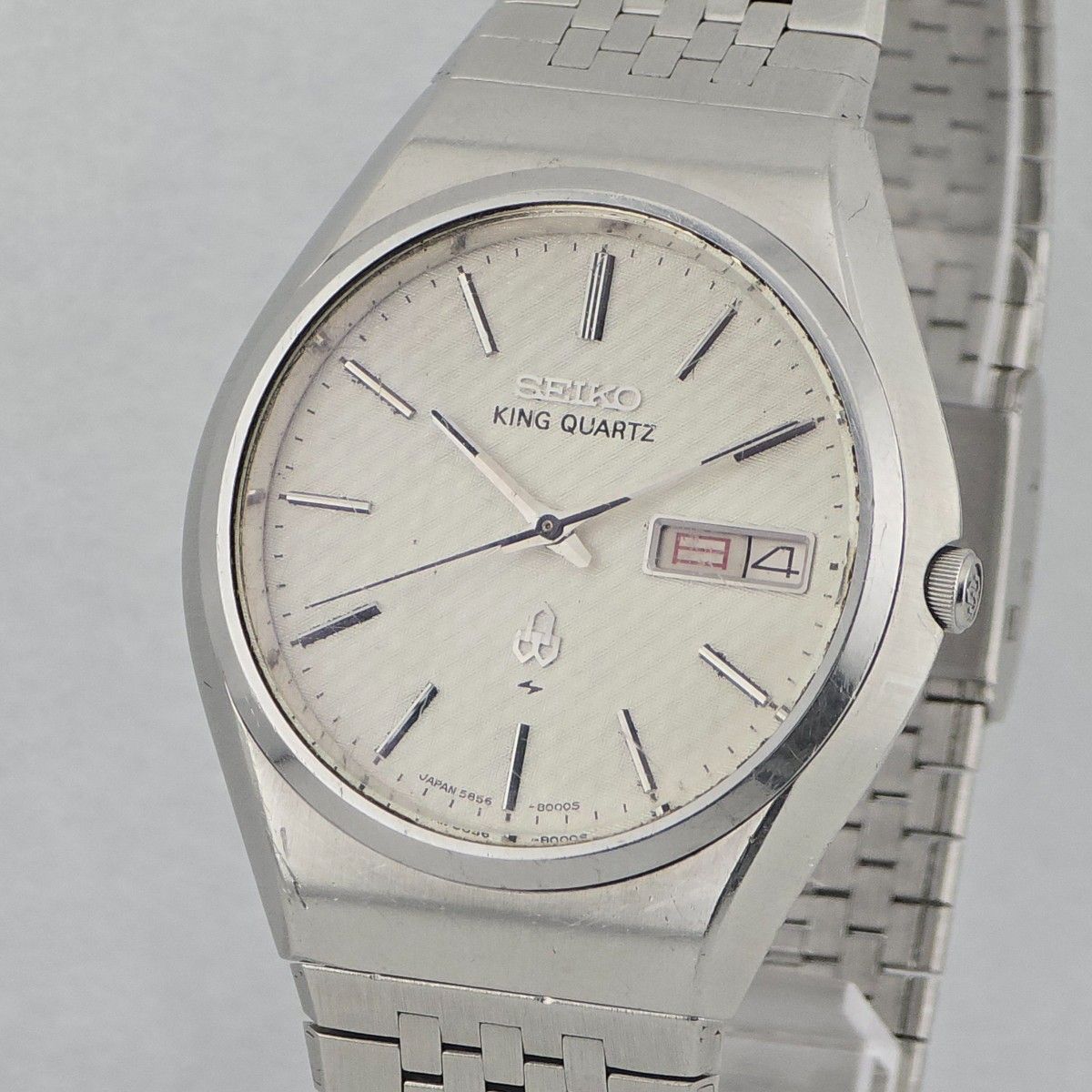 【可运行·全新电池】精工 SEIKO KING QUARTZ 5856-8000 日历星期 1977年款