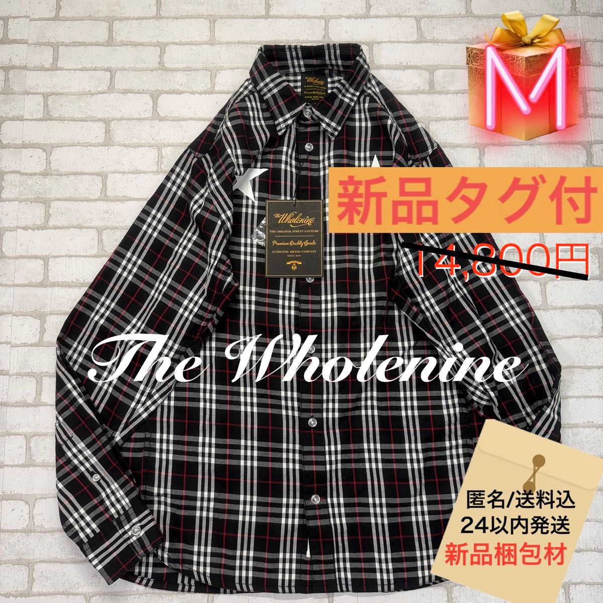 ■【全新】The Wholenine Nova Check 美式印花薄款衬衫