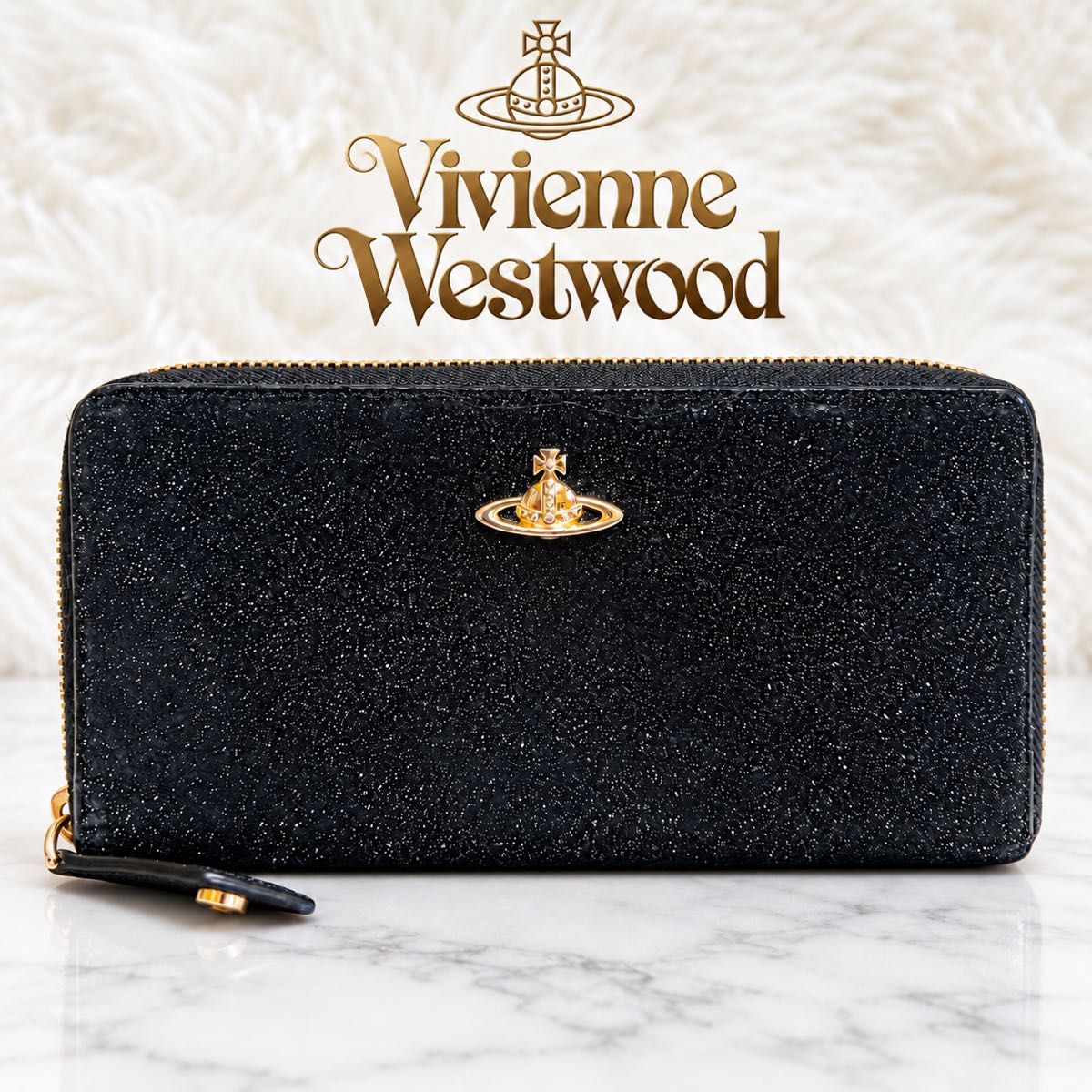 Vivienne Westwood●钱包●维维安·韦斯特伍德●亮片●圆形拉链●圆拉链●钱包