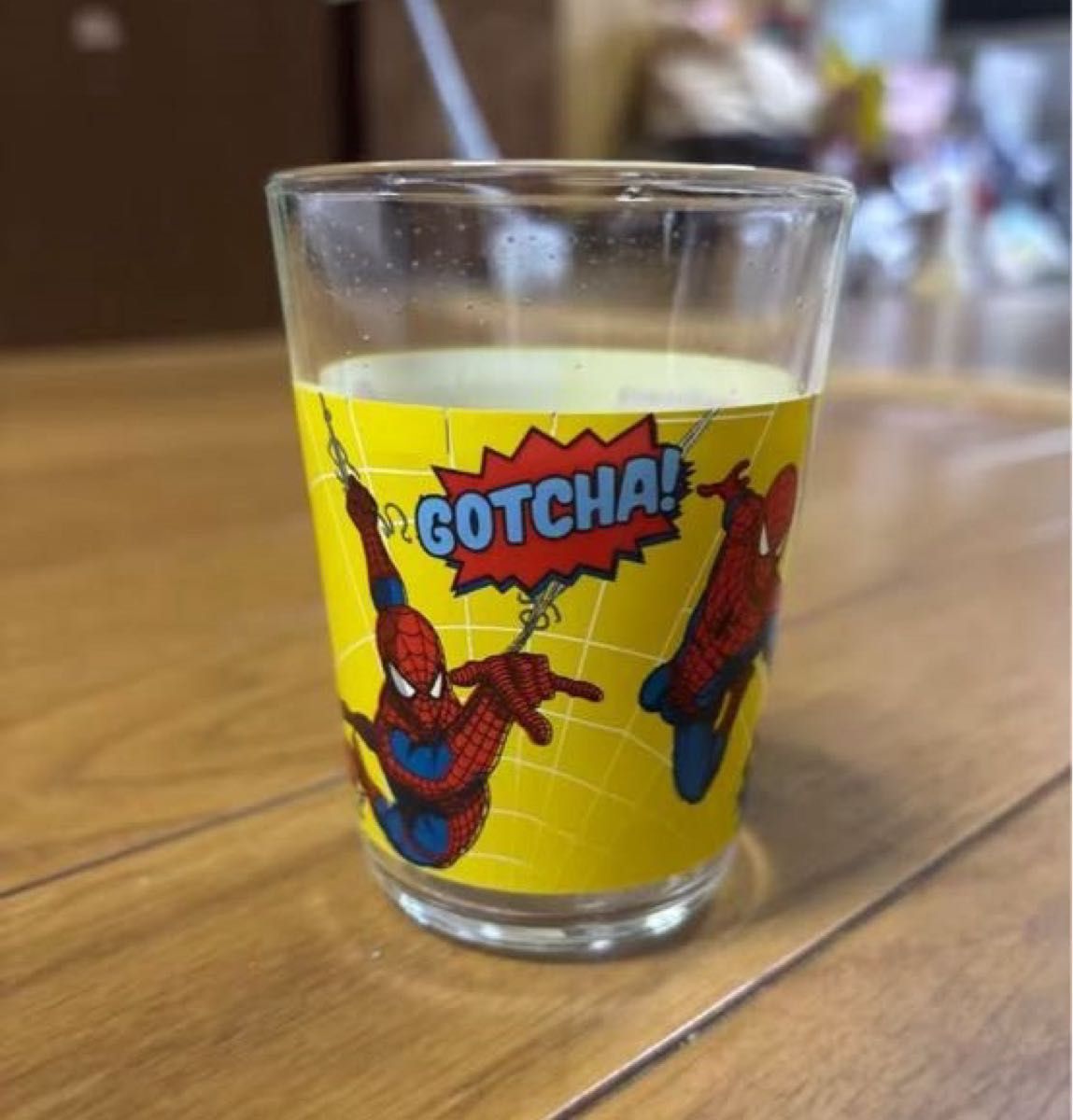 未使用】スパイダーマン ミニグラス ショットグラス タンブラー MARVEL マーベル 箱なし コップ アメコミ