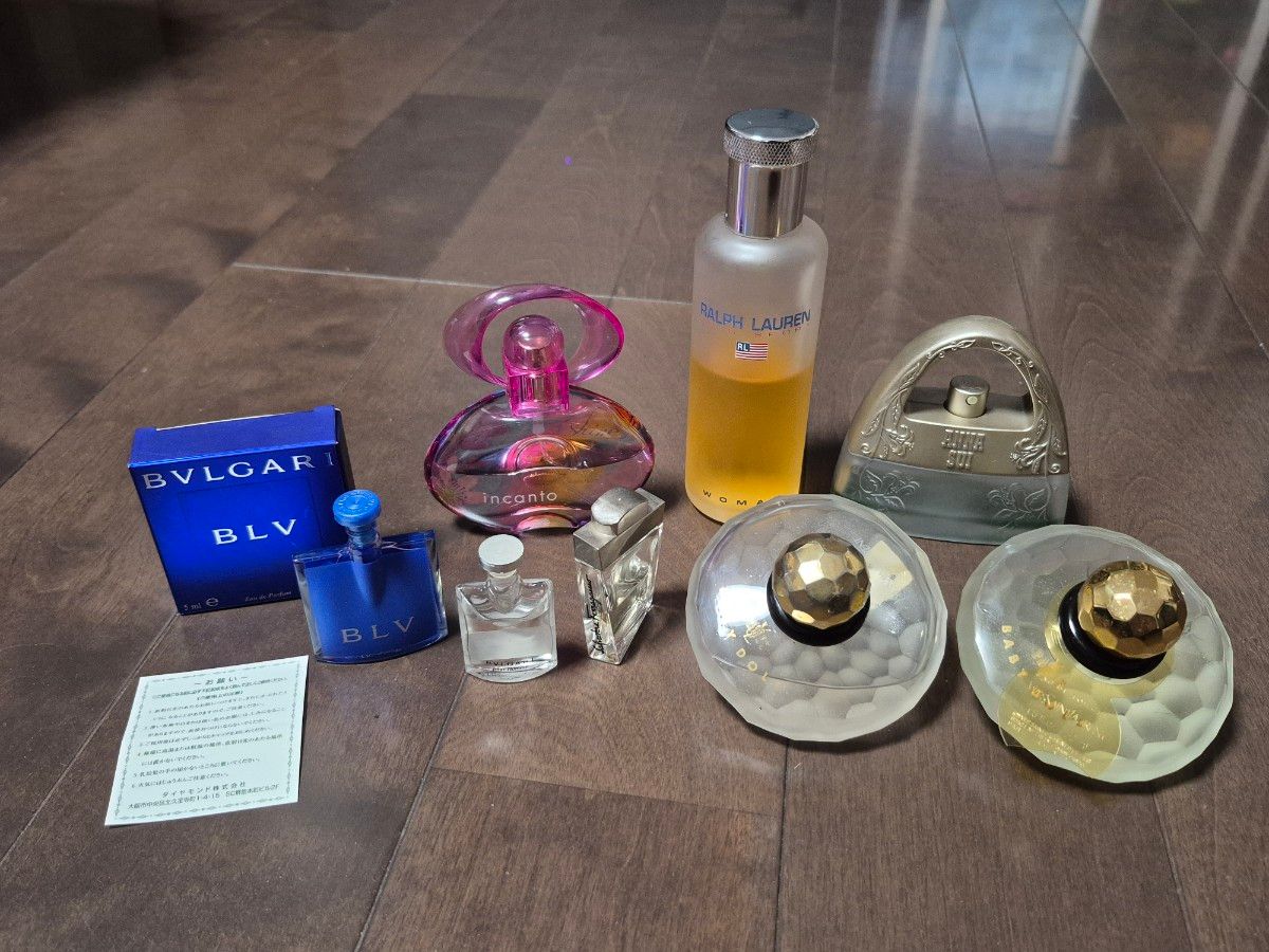 香水 迷你瓶 整套出售 8件套 宝格丽、拉夫·劳伦BABYDOLL等
