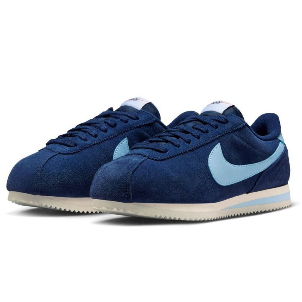 【全新未使用】 NIKE CORTEZ 耐克 Cortez 海军蓝麂皮运动鞋
