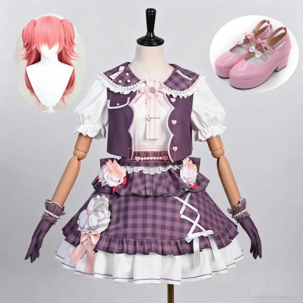 Project Sekai 4th Anniversary MORE MORE JUMP Ai Momoi Cosplay Costume Wig Shoes Cosplay Event Performance Anime Disguise Costume Halloween