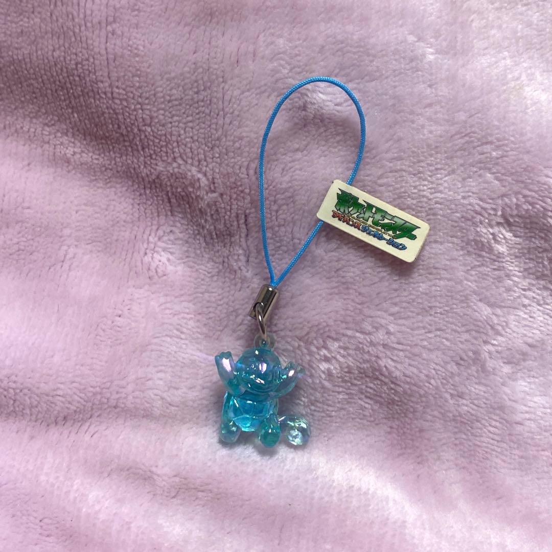 Pokemon Aurora Clear Zenigame Retro Vintage Strap Figure Rare