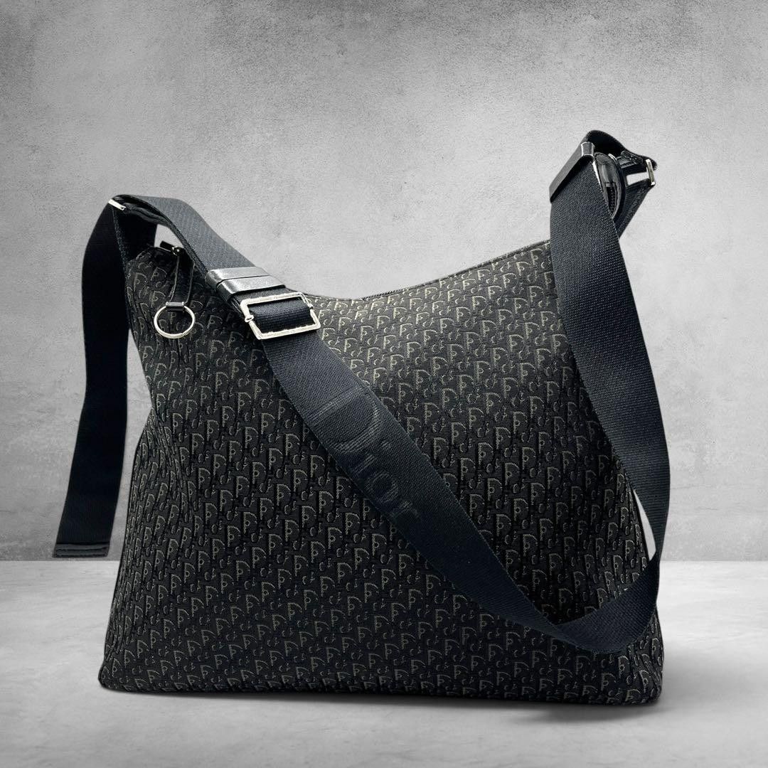 希少 Dior ディオリッシモ トロッター ショルダーバッグ 斜め掛け 黒