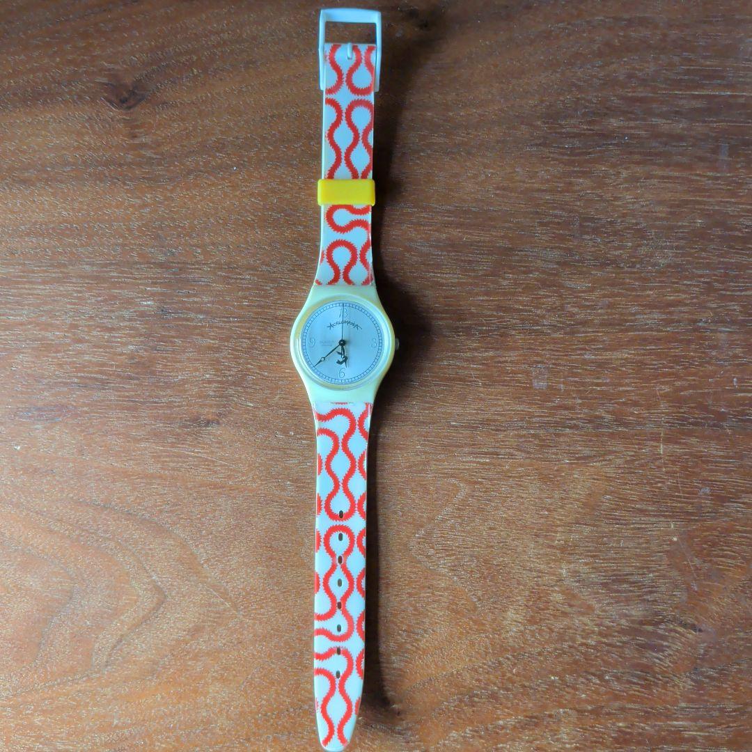 Vivienne Westwood Swatch Wristwatch with Squiggle Pattern