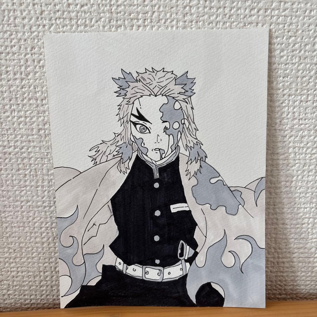 鬼灭之刃 炼狱杏寿郎 手绘插画