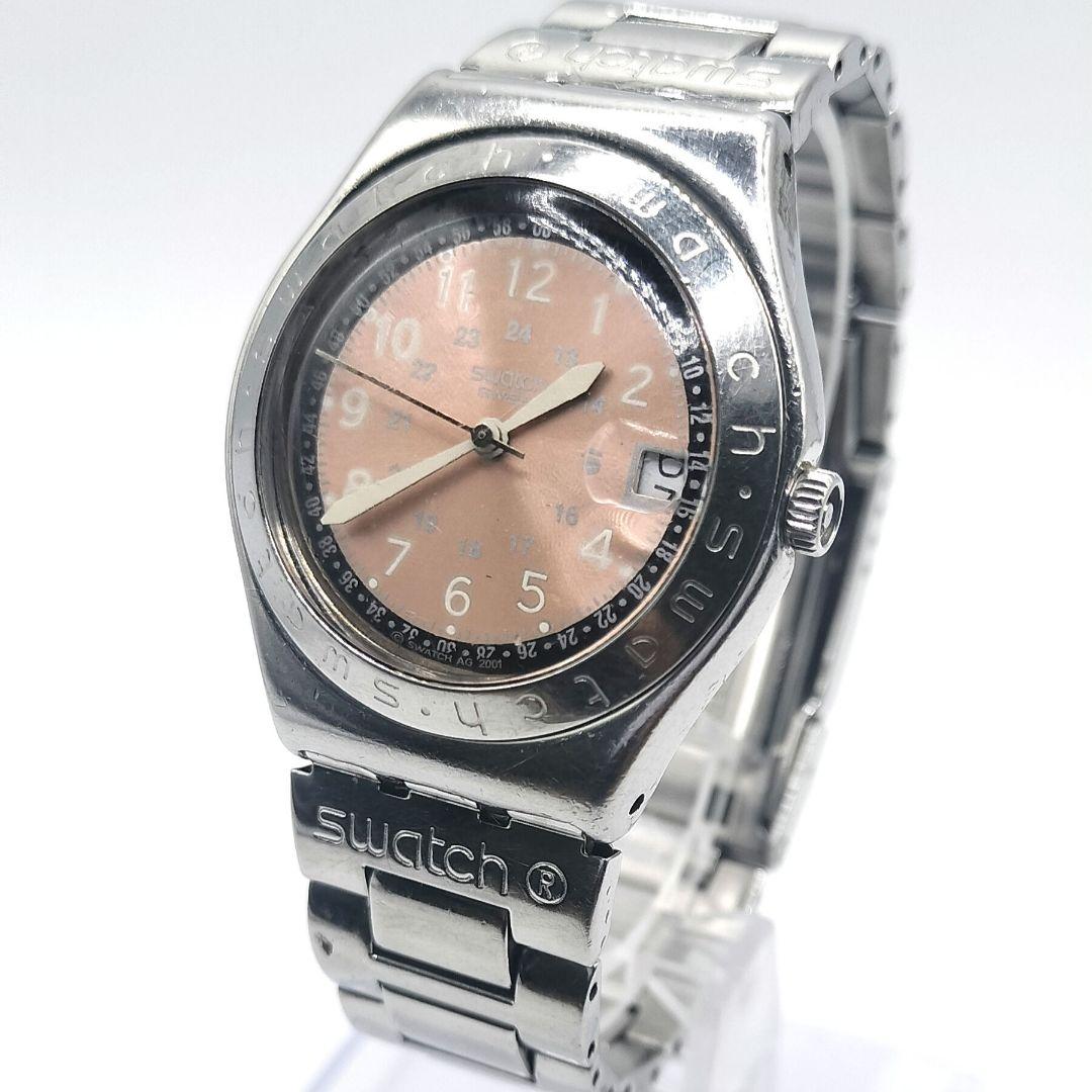 [Working] Swatch IRONY Pink Date Ladies' Watch