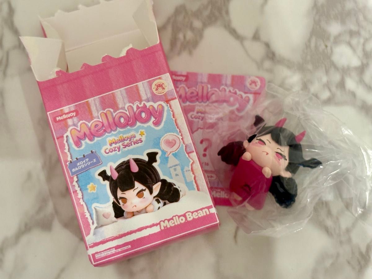 【24時間以内発送】Mellojoy メロイアのんびりシリーズ Mello Bean フィギュア ローズレッド