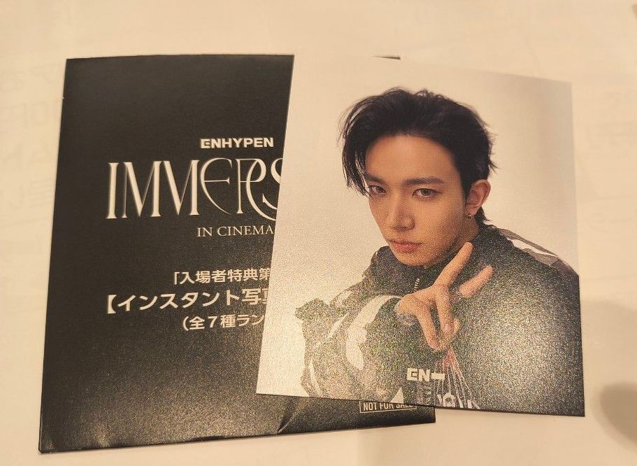 ENHYPEN IMMERSION IN CINEMAS Admission Bonus – First Release: Instant Card, Heeseung, Movie, ENHYPEN