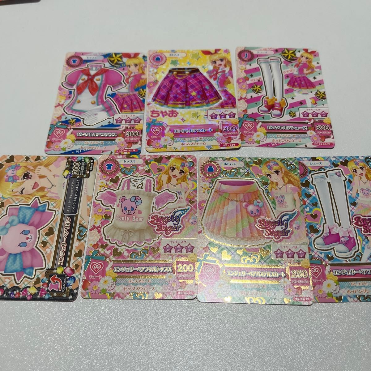 Aikatsu! Card Angel Sugar 7-Card Set Hoshimiya Ichigo